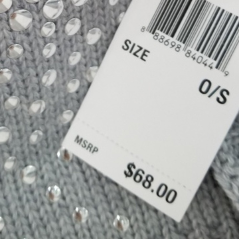 MICHAEL KORS GRAY KNIT/SILVER DETAILING - Picture 2 of 2